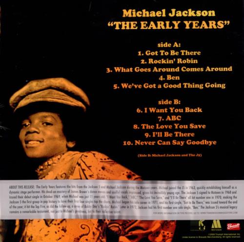Michael Jackson The Early Years - Sealed box with Orange